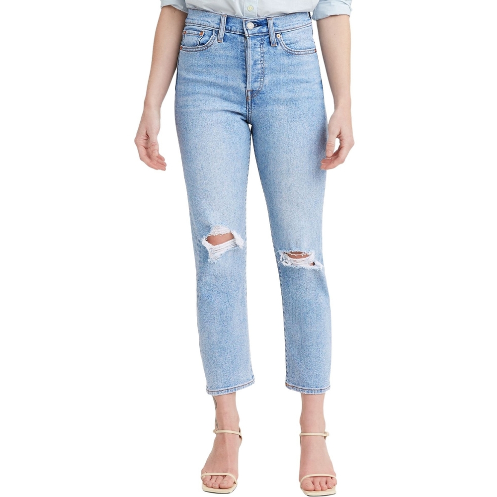 LEVI'S Wedgie High Rise Cropped Straight Jeans Size 30 - Bridge Of Bellflower